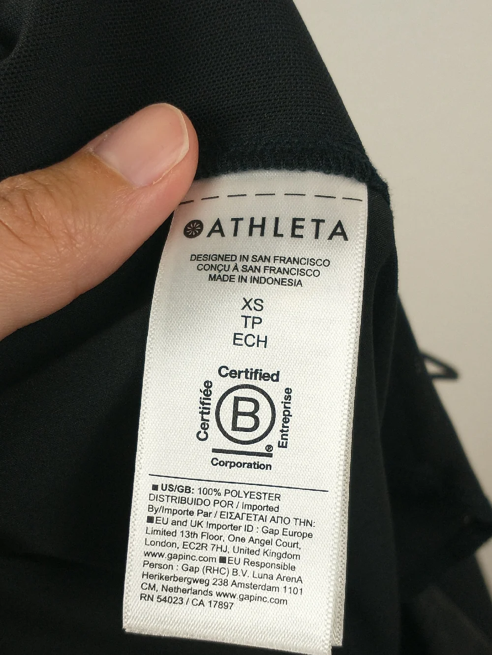 Athleta Midday Low Rise Poplin Pants Womens XS Black - Picture 10 of 12